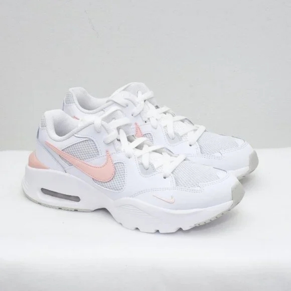 Nike Air Max White and Pink Sneakers